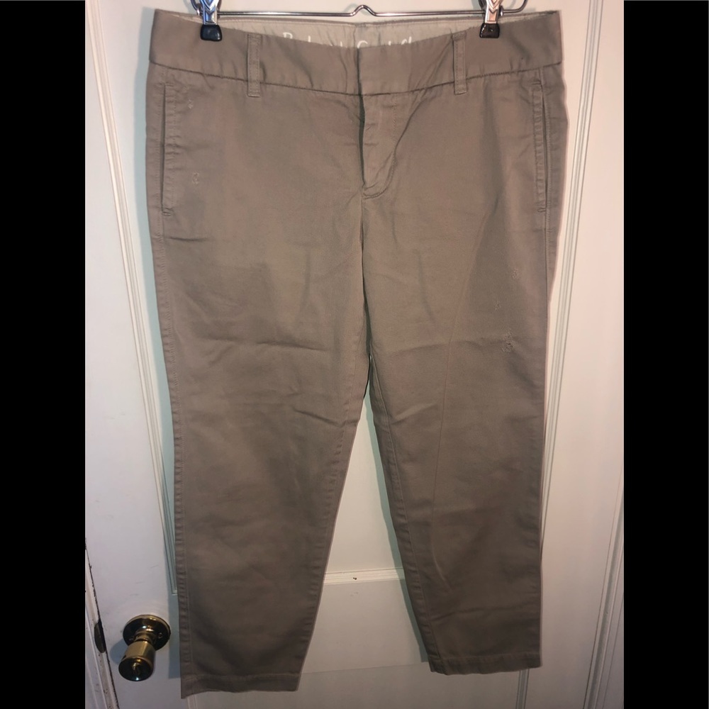 👖J CREW BROKEN IN SCOUT CHINO WOMENS PANTS SIZE 6 DISTRESSED WORK PANTS